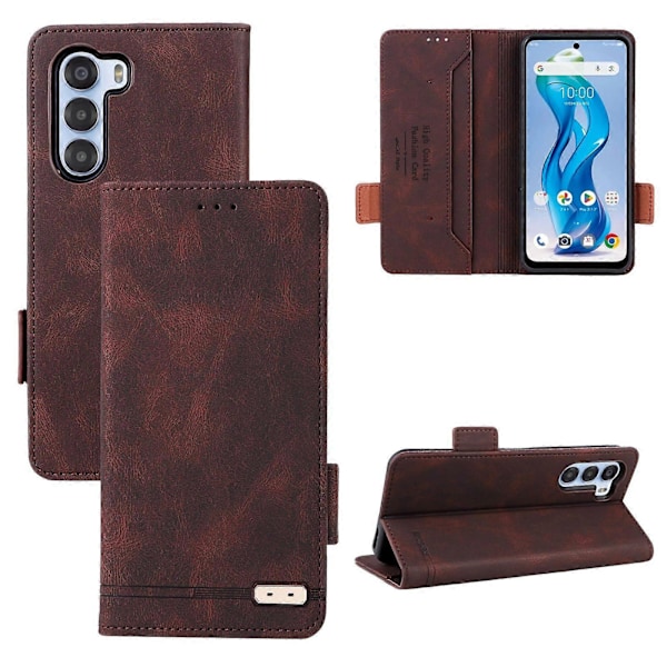 Läderfodral för ZTE Nubia S 5G A403ZT Brown