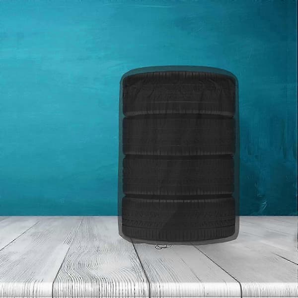 Vanntett bildekkdeksel Universal passform for reservehjul Black