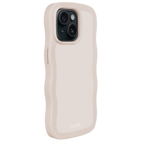 held iPhone 15/14/13 Cover Bølget Lys Beige 55