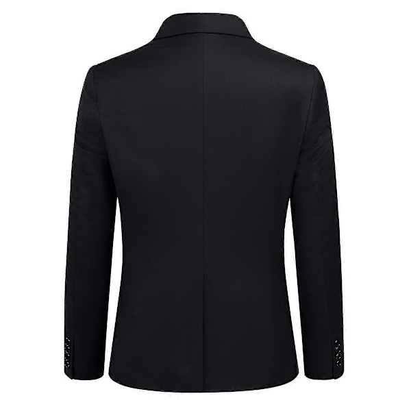 Herre 3-delt -knapp Slim Fit Dress Black XS