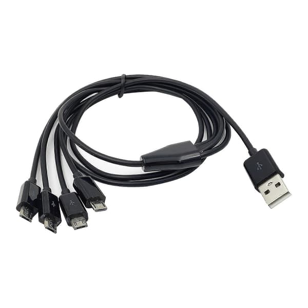 Holdbarhed USB Han til Micro USB Han Opladerkabel Hurtig Opladerkabel Universal Opladerkabel til Micro USB Enheder Hvid Black