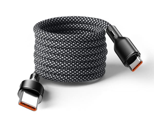 MagnoLoop – Älykäs magneettinen latauskaapeli, musta Black one size