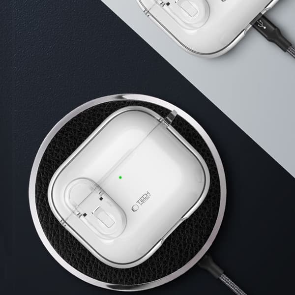 Tech-Protect AirPods 4 Shell Slim Hook Läpinäkyvä 40