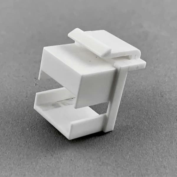 50 stk. RJ45 Keystone Jack Coupler Vægplade Patchpanel Blindplade til RJ 45 Keystone Ramme RJ45 LC & SC Coupler Sort Black