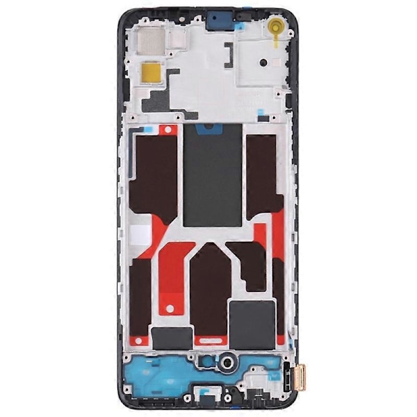 Til Oppo Reno5 5G/Find X3 Lite Grade C LCD-skærm og Digitizer-samling + Ramme Del