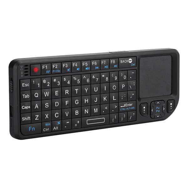 Mini Wireless USB Keyboard Portable Ultrathin Backlit 100RF 2.4G Multifunction Black