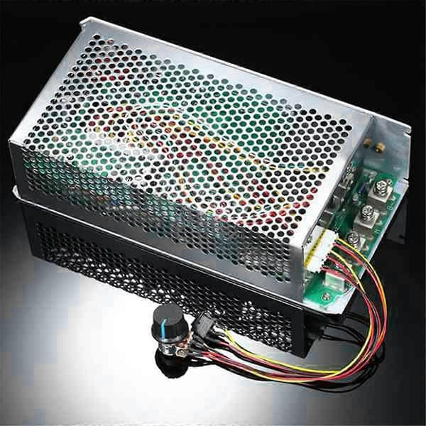 DC 10V-50V 5000W 200A DC Motor Justerbar Hastighedsregulator Silver