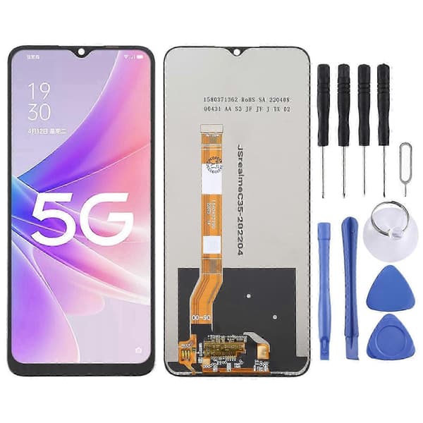 För OPPO A18 OEM LCD-skärm med digitizer komplett enhet