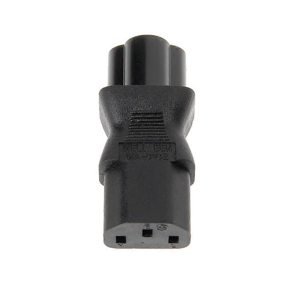 IEC 320 C13 hun til C6 han 3-benet kløverstikkonverter AC-strømadapter