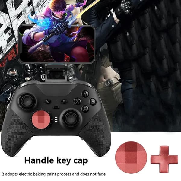 16-dele Xbox One Elite controller tilbehørssæt: 2 knapper, aftrækker, paddles, greb, joystick, retningsknap, aluminiumslegering.