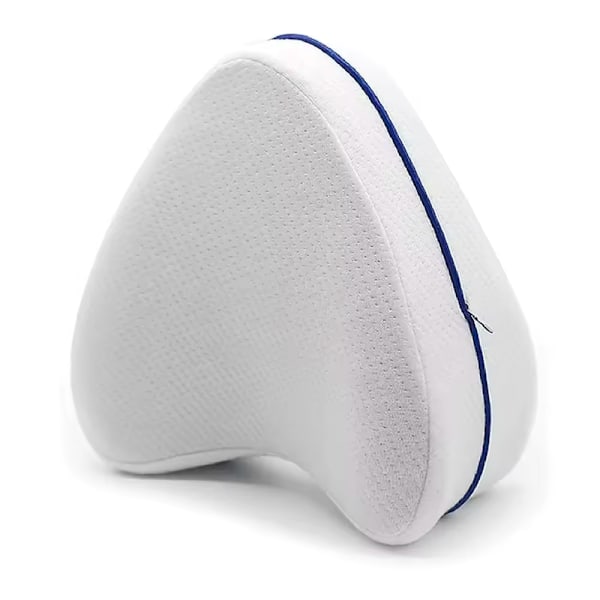Ergonomisk ben- og knæpude viskoelastisk pude bedre hvile lindrer søvn frigiver træthed vaskbart betræk meget åndbart frisk og tørt. 2 PCS