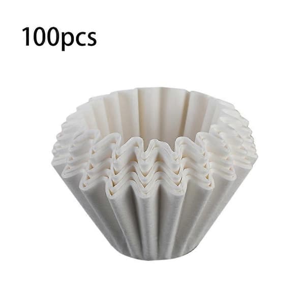 200 stk. kaffefilterpapir, dryppfilterpapir, kakebollefilterkopp, oljetett cupcake-liner White  Brown