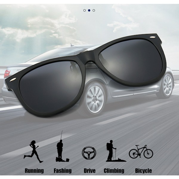 Solbrille Clip-On/Flip-On Polariserede UV-briller