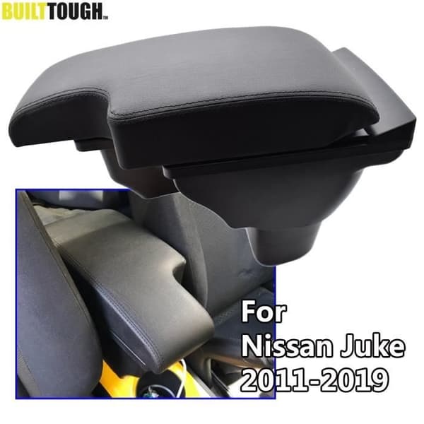 Midterarmlæn - Nissan - Juke ESQ - Sort læder - USB opbevaringsboks - 2011-2019