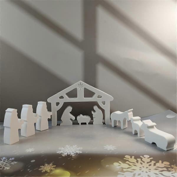 DIY-form til Jesu fødested, juledekoration, boligindretning