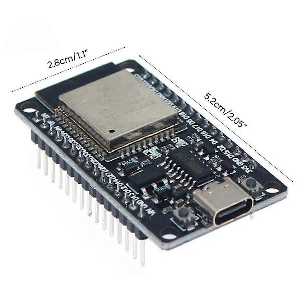 ESP32 ESP32-DevKitC-32 Utvecklingskort ESP32 Typ-C USB-drivrutinschip CH340C