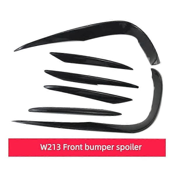 Bil Frontfanger Spoiler Splitter Deksel Tåkelys Grill Stripe For E Klasse W213 Sport E63 2016 2017 2018