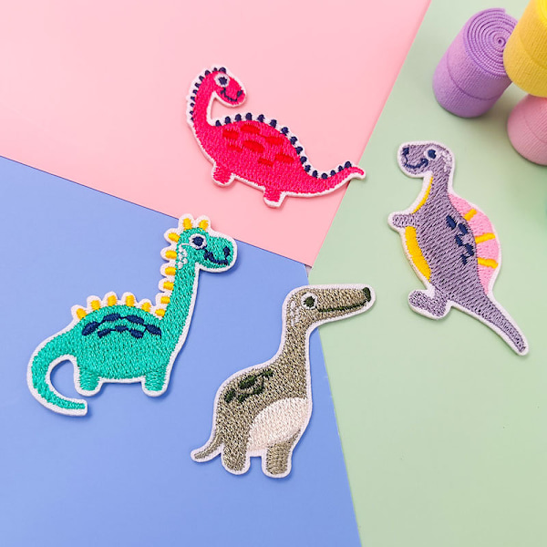 Dinosaur strygemærker, 16 dinosaur strygemærker, dinosaur strygemærker, dinosaur strygemærker