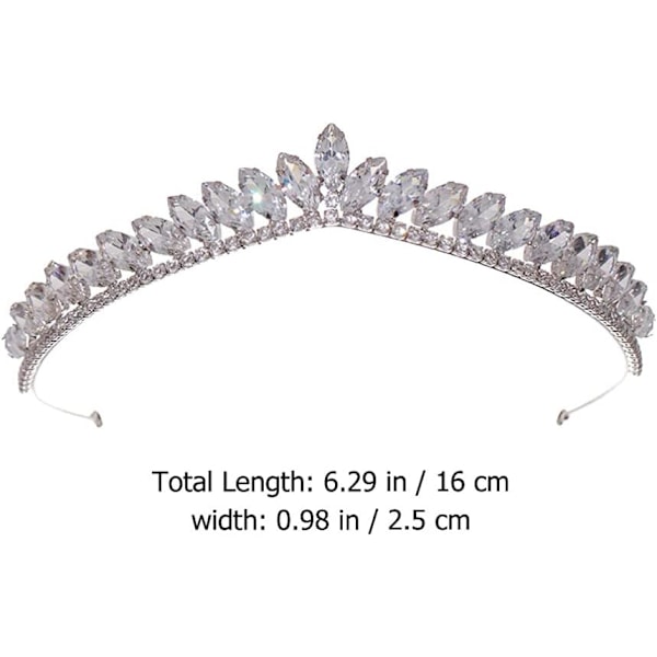 Pärl- och Kristallkrona Hårband för Kvinnor: Bröllopsfest Hårband Flickor Prinsessa Kostym Tiara Brud Huvudbonad Brudtärna Håraccessoarer