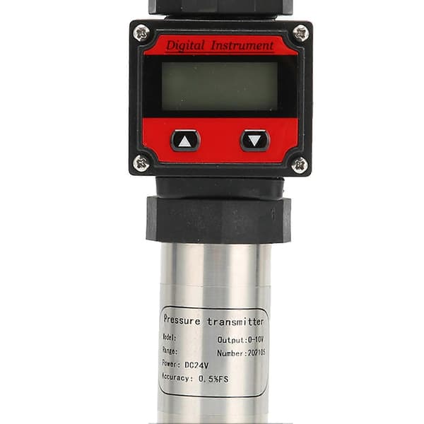 Tryksensor Aluminiumlegering Luft Vand Transmitter Digital Display LCD Transmitter 0?10V DC24V0?500Kpa