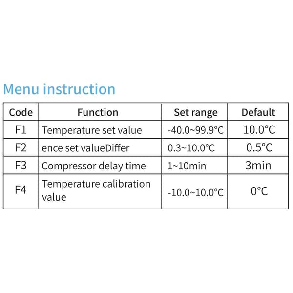 Bærbar WIFI Temperatur 110V-230VAC 10A Controller Digital Termostat