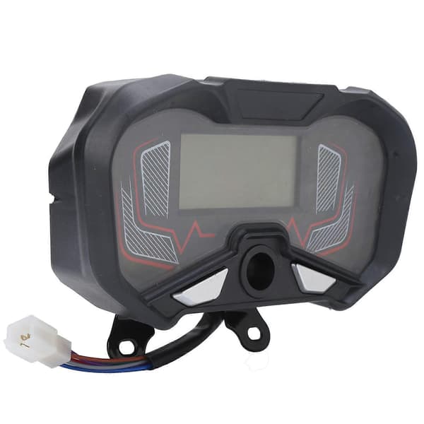 4860V Motorcykel Elektrisk Trehjuling Instrumentbräda Bränslemätare Hastighetsmätare LCD-DisplayYMQX)
