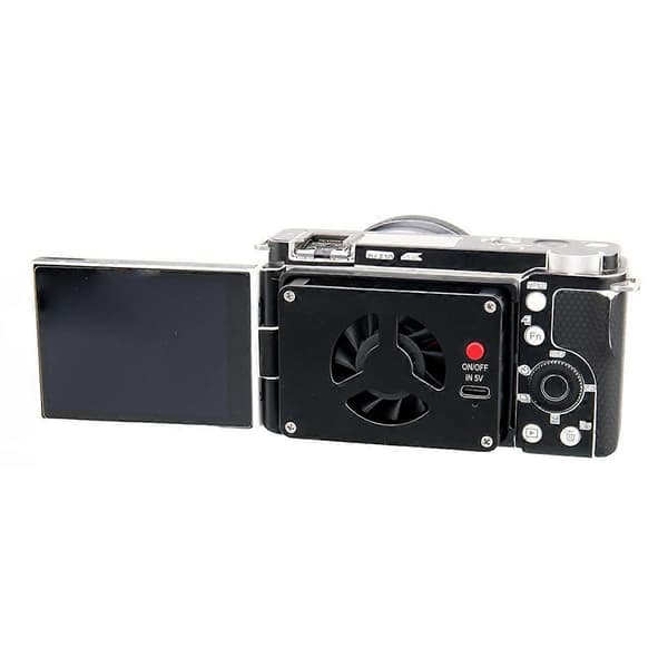 Live Broadcast Radiator Køleventilator til A7M4/ZVE1/A6700/A7C2 Zv E10/Zv1 XT4 R6 Black