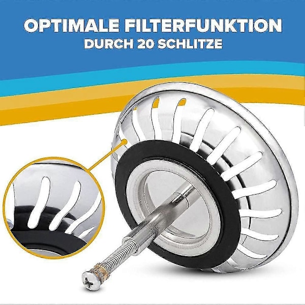 Til Blanco erstatnings køkkenvask si afløbsprop bundprop afløbsfilter as the picture 79mm