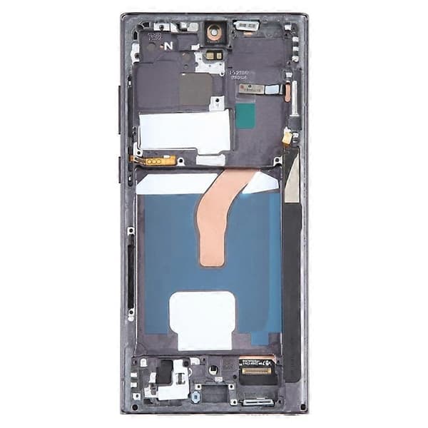 For Samsung Galaxy S22 Ultra 5G S908 Grade C LCD Screen and Digitizer Assembly with Frame Part (TFT) (White)