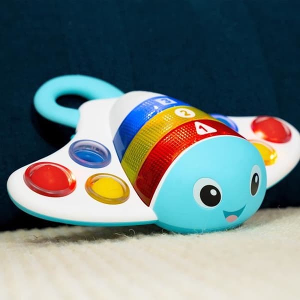 BABY EINSTEIN Ocean Explorers Pop & Explore musikleksak, 6 tryckknappar, 6 månader