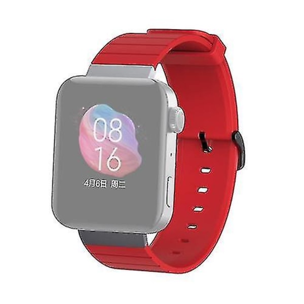 För Xiaomi Smart Watch Silikonarmband som ersätter handledsrem Red
