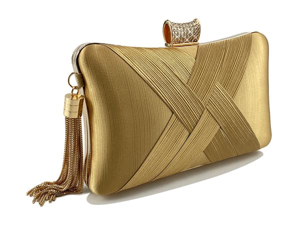 Aftenkobling Silke Festtaske (Guld)