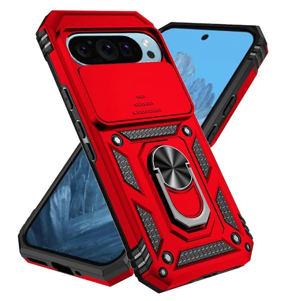 Telefoncover med skydbart Camshield-holder Red For Google Pixel 10
