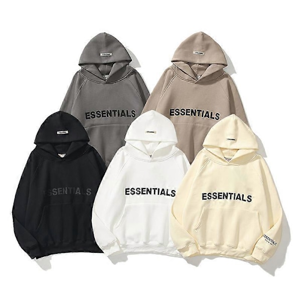 Hættetrøje Herre Casual Sports Cool Hættetrøjer Trykt Fleece Oversized Hættetrøje Mode Hip Hop Street Black S