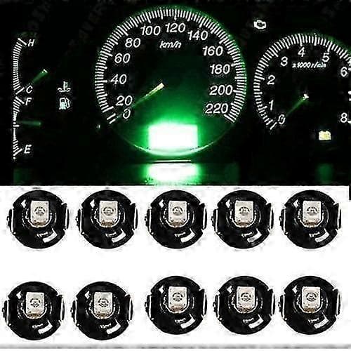 10 stk. T4.2 12V LED-pære Bilinstrument Dashboard Meter Panel Lys Lamper Light Blue 10