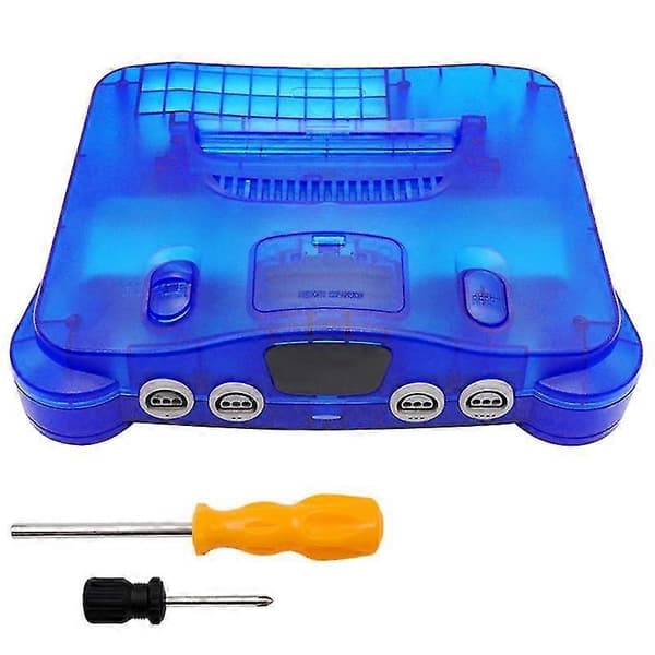 Replacement S Transparent Shell For N64 Retro Console Transparent Box Transparent