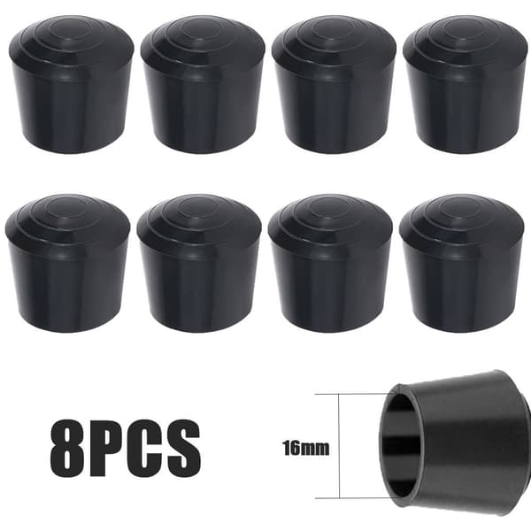 8 st Stolsbensskydd Gummifötter Skydd 16mm 16mm 16mm