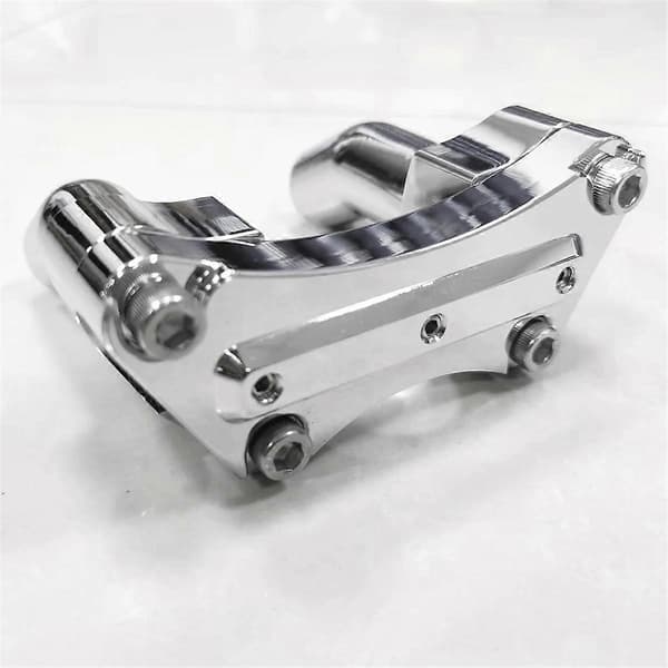 3-1/2 Tommers Pullback Styreforhøyere og Toppklemme Sett for Dyna Softail Fat Boy Silver