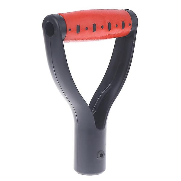 2 D-håndtak for spade, plast, godt håndtilbehør for snømåking, graving og raking Grey