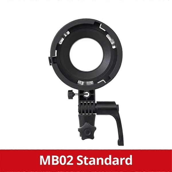 Mini Mount till Bowens Mount Adapter Snabb installation för YN150 60/130 60 Softbox MB02 Black