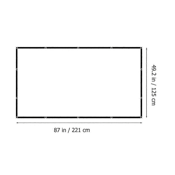 Projector Screen 100 inch Foldable 16:9 Projector Screen Home Theater Projector Screen
