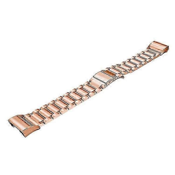 316L Rustfrit Stål Urrem til Fitbit Charge 2 PinkGold