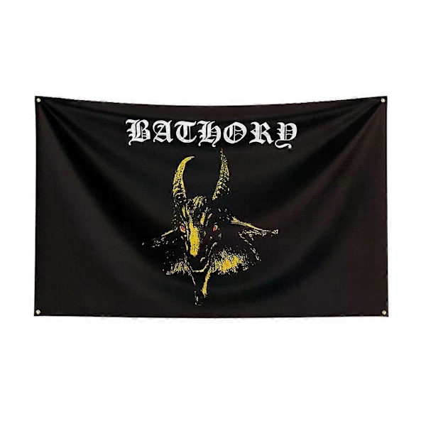 3x5 Ft B-Bathorys Heavy Rock Band Flagg Polyester Digitaltrykk Banner for Soverom Veggkunst Utendørs Tapestry Dekorasjon ZH4225 120 x 180cm