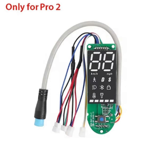 Elektrisk sparkesykkel-dashbord for Germany Pro 2 for Pro 2 kretskortmontering Dashborddisplay Black