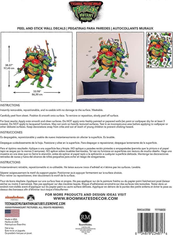 Gigantiske veggdekaler for romdekorasjon