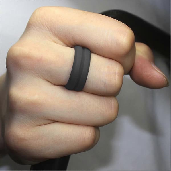 8 mm populära 7-14 storlek för män kvinnor silikon coola ringar silikon vigselring miljö utomhus