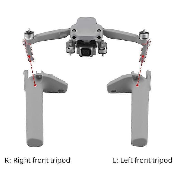 DJI Mavic Air 2S -varalaskutelineet - vasen ja oikea pari (2 kpl) Left Front Tripod