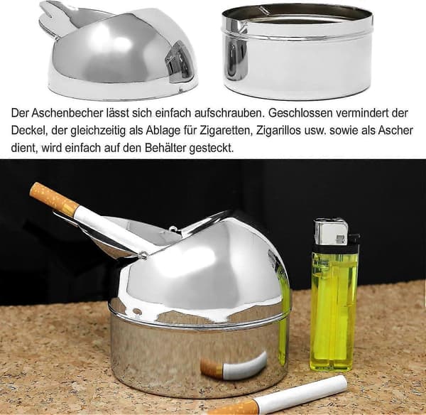 Askebeger med foldefunksjon - Sammenleggbart askebeger med metalllukking - askebeger med foldefunksjon