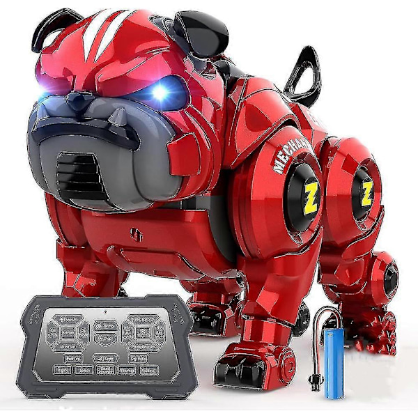 Robot Hund för Barn Fjärrkontroll Robot Uppladdningsbar Programmering Stunt Robo Hund Med Sång Dans Och Touch Funktion Jul Födelsedagspresenter