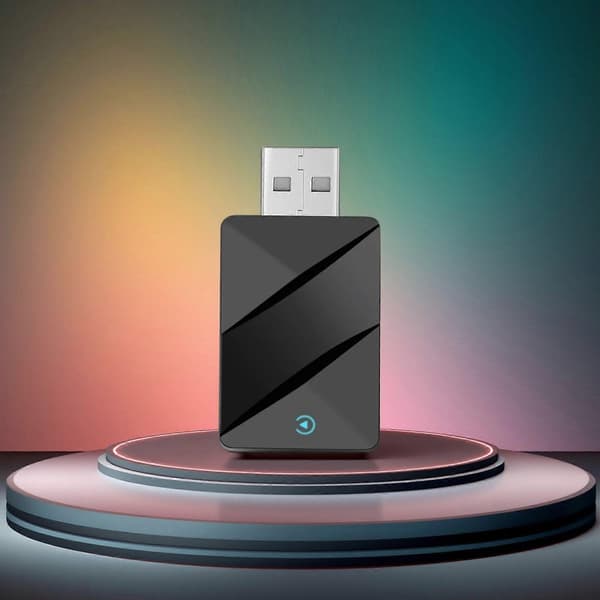 2-i-1 trådløs CarPlay-adapter for iPhone Android USB-bildongle Plug & Play